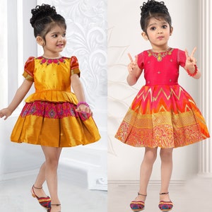 Pattu Frock-PWFPink- Just Dropped ! main image 1