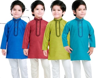 Boys Ethnic Wear Kurta Pajama Set |Indian Traditional Outfit for Kids | Festival Wedding Dress | Baby Boy to Teen Clothing | 6M–14Ykurta
