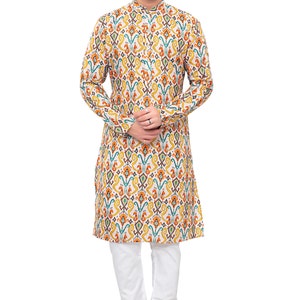 Mens kurta/Ethnic wear for Men/Mens kurta printed/Father & Son matching sets/Kids kurta set/Mens Printed kurta /Kurta/Men's Kurta image 3