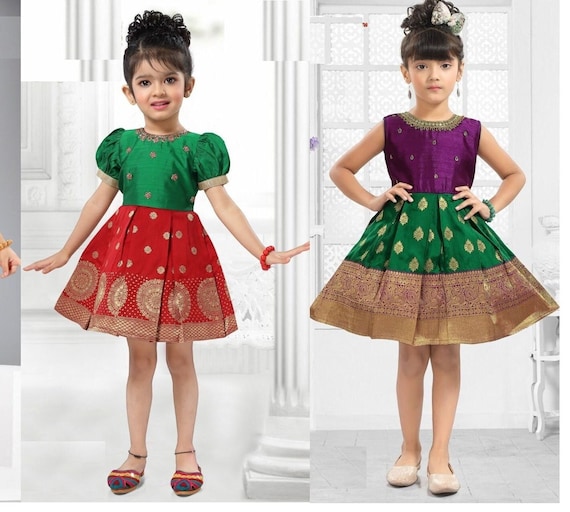 Pattu long frocks for girls deals