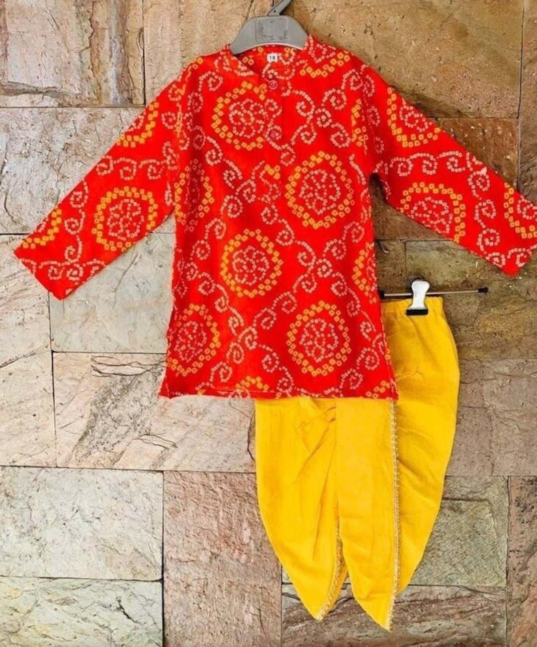 Boys Dhoti Kurta Bandhani/ Indian Ethnic Wear for Boys/newborn's