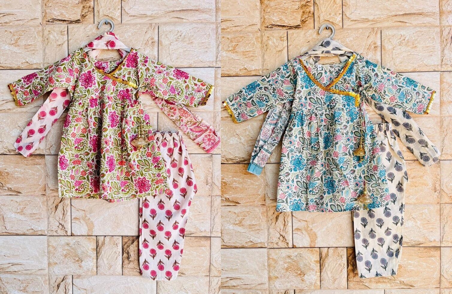Small baby sales girl cotton kurtis