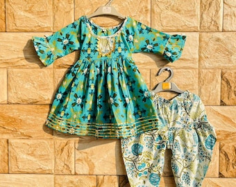 Endverkauf/Wenige Größen/Salwar Kameez/Mädchen Sharara/Mädchen Lehenga/Anarkali Kleid/Kinder Salwar Set/Mädchen Kurti Set/Kurti/Cotton Baby Salwar kameez