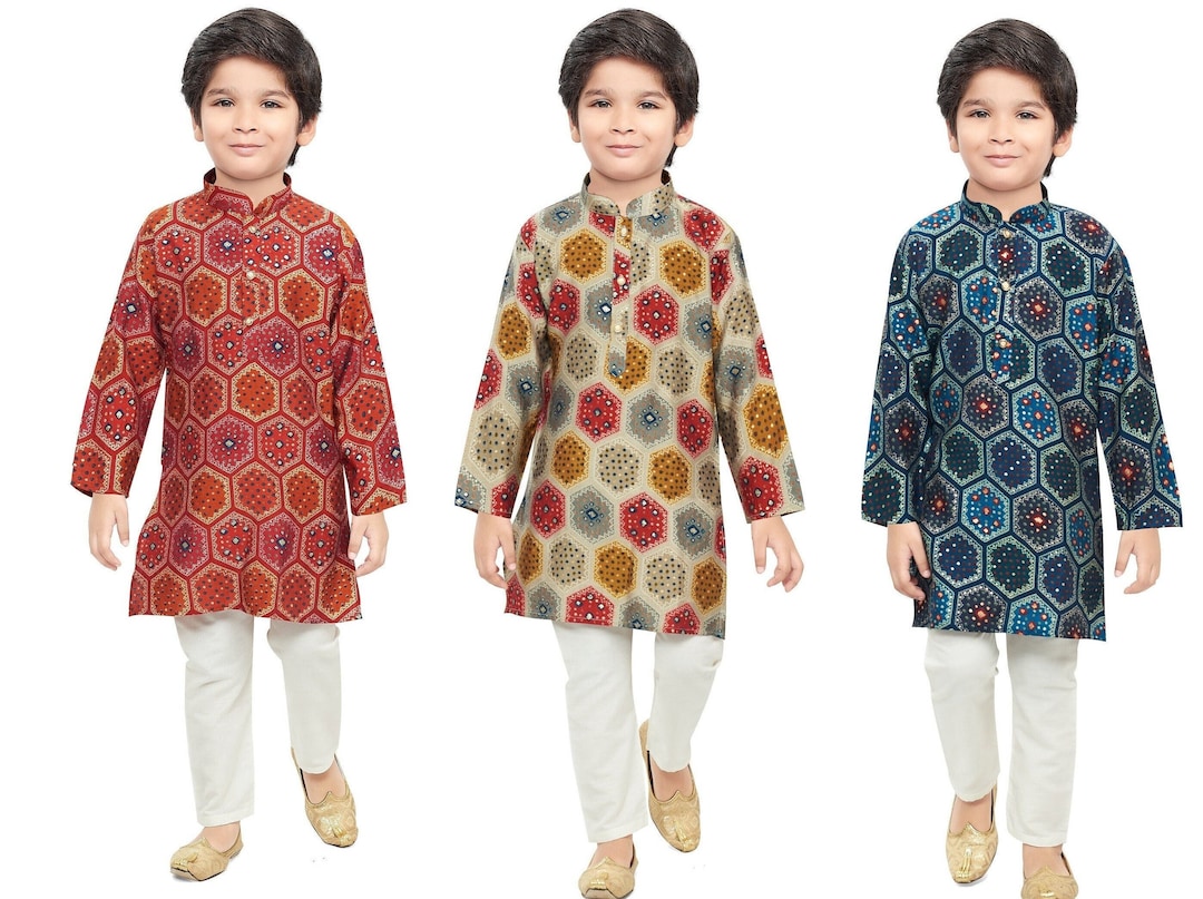 Boys Blue Yoke Design Kurta with Dhoti Pants – Ethnic Indian Outfit for Weddings & Festivals main image 1