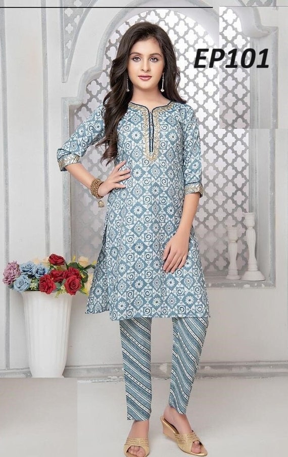 Shop Teen Girls Multicolored N Grey Georgette Embroidered Palazzo Suit  Festive Wear Online at Best Price | Cbazaar