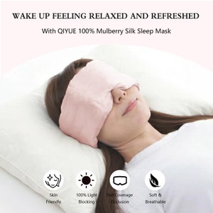 Oversized Silk Sleep Mask - Soft & Comfortable Night Sleep Oversized Eye Mask- Skin Friendly