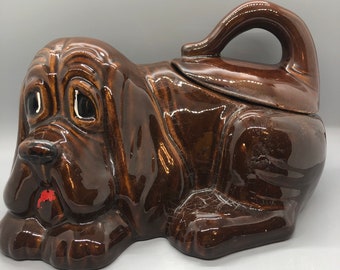 christmas dog cookie jar