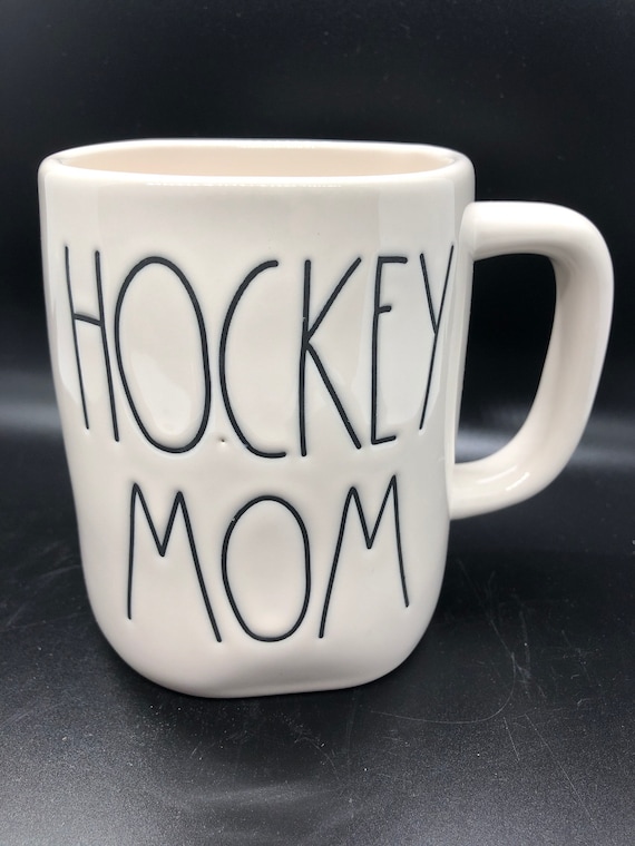 rae dunn hockey mom mug