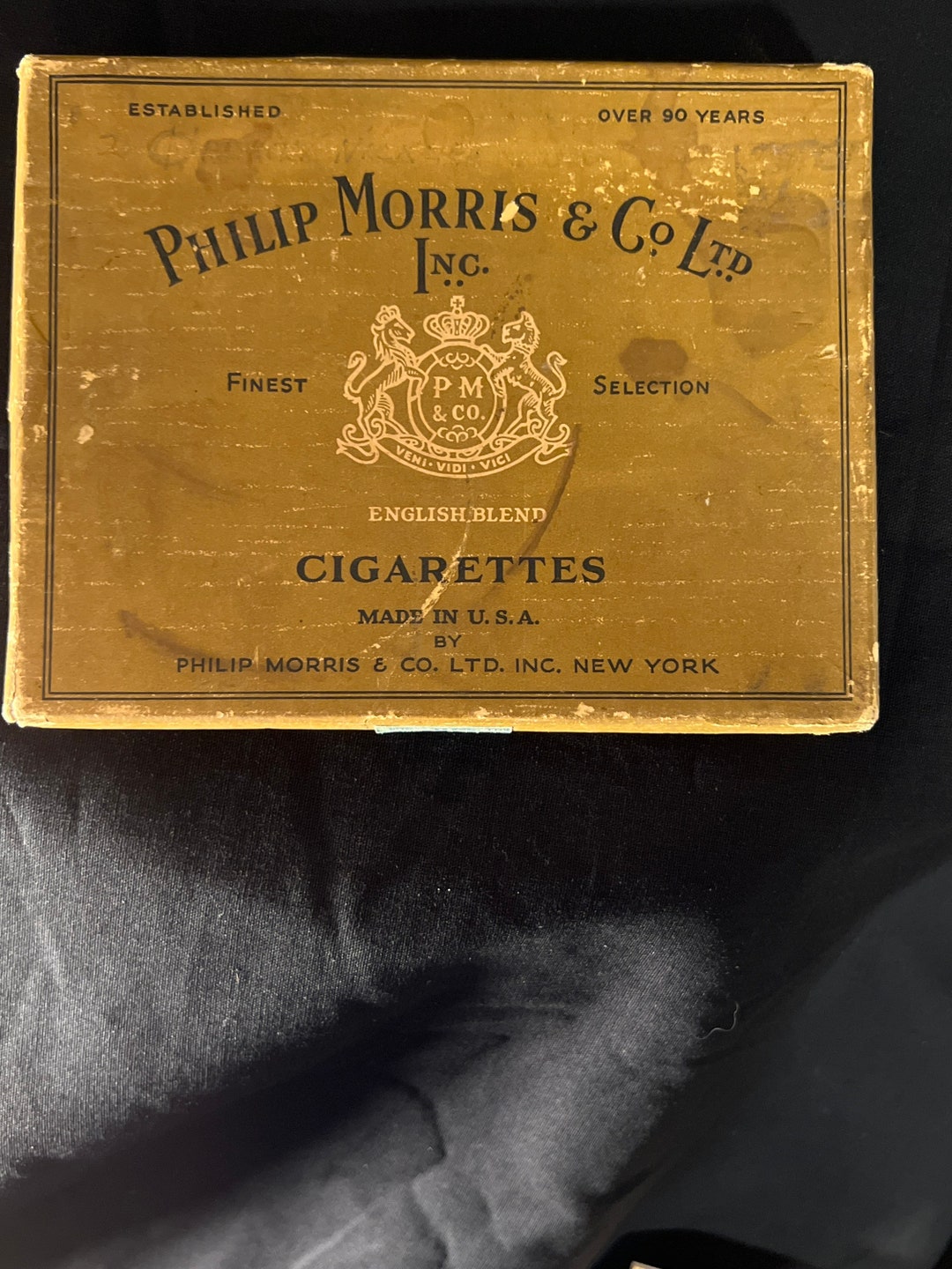 Vintage Phillip Morris & Co. Ltd. Cigarette Box Etsy