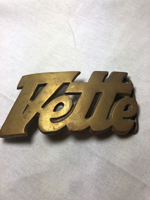 Vintage “Vette” (Corvette) belt buckle