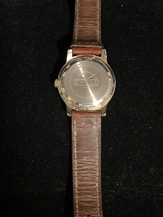 Vintage ladies gold USPS wrist watch by Sweda - image 4