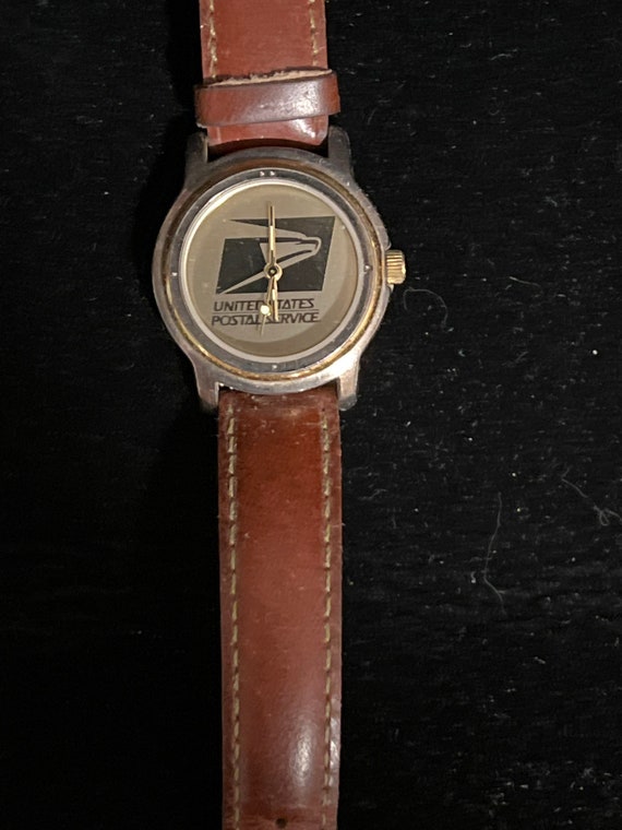 Vintage ladies gold USPS wrist watch by Sweda - image 2