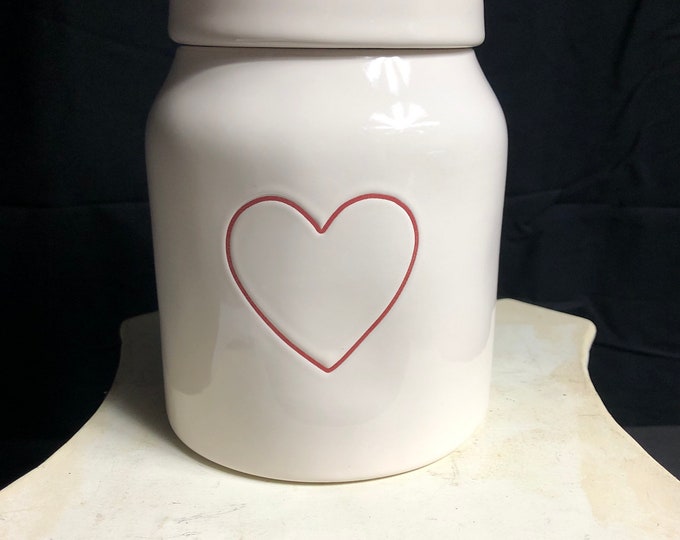 Rae Dunn heart Canister Etsy