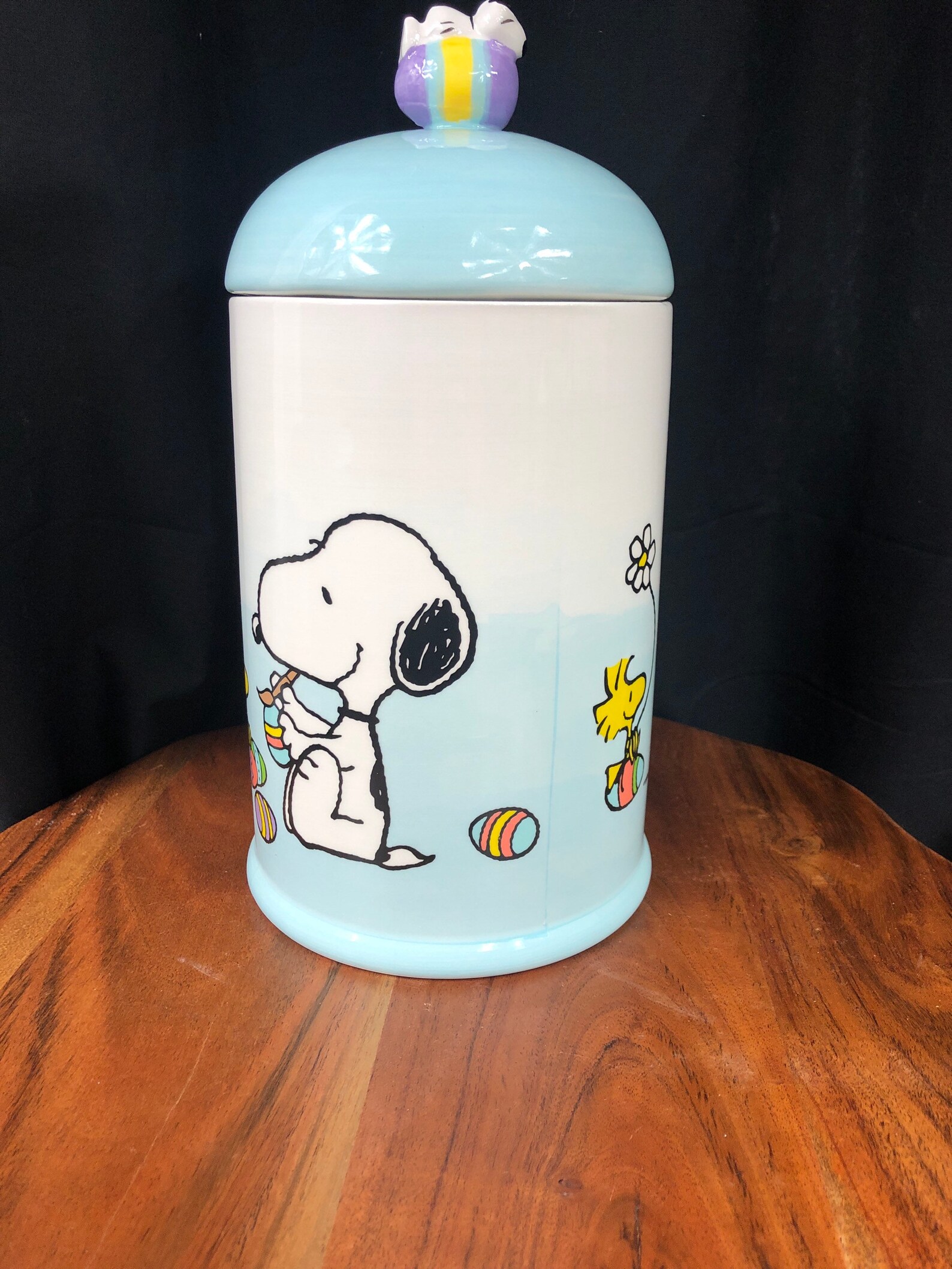 Peanuts Snoopy Easter cookie jar Etsy