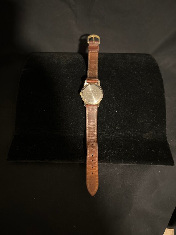 Vintage ladies gold USPS wrist watch by Sweda - image 3