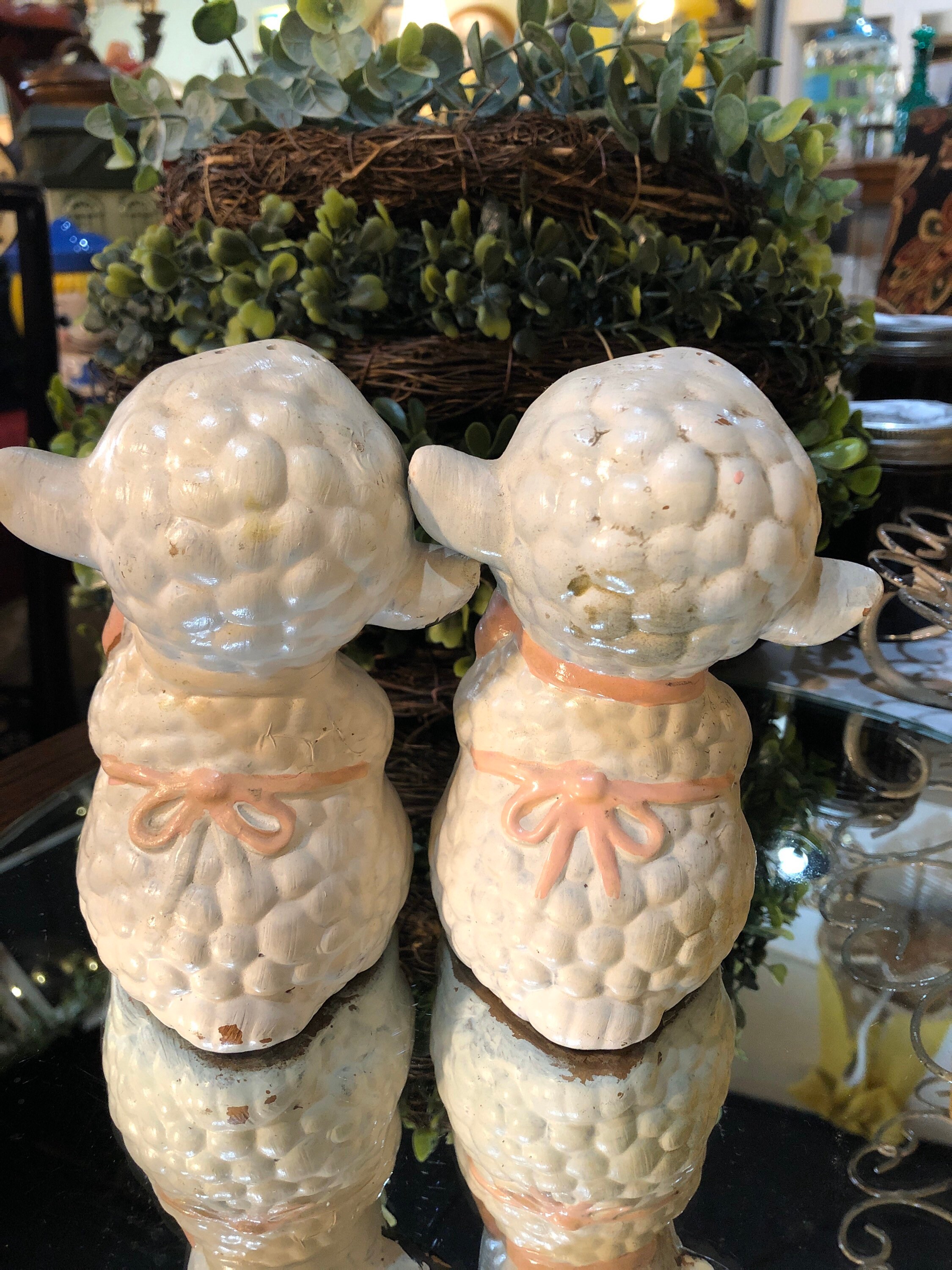 Vintage Lamb Salt and Pepper Shakers Etsy