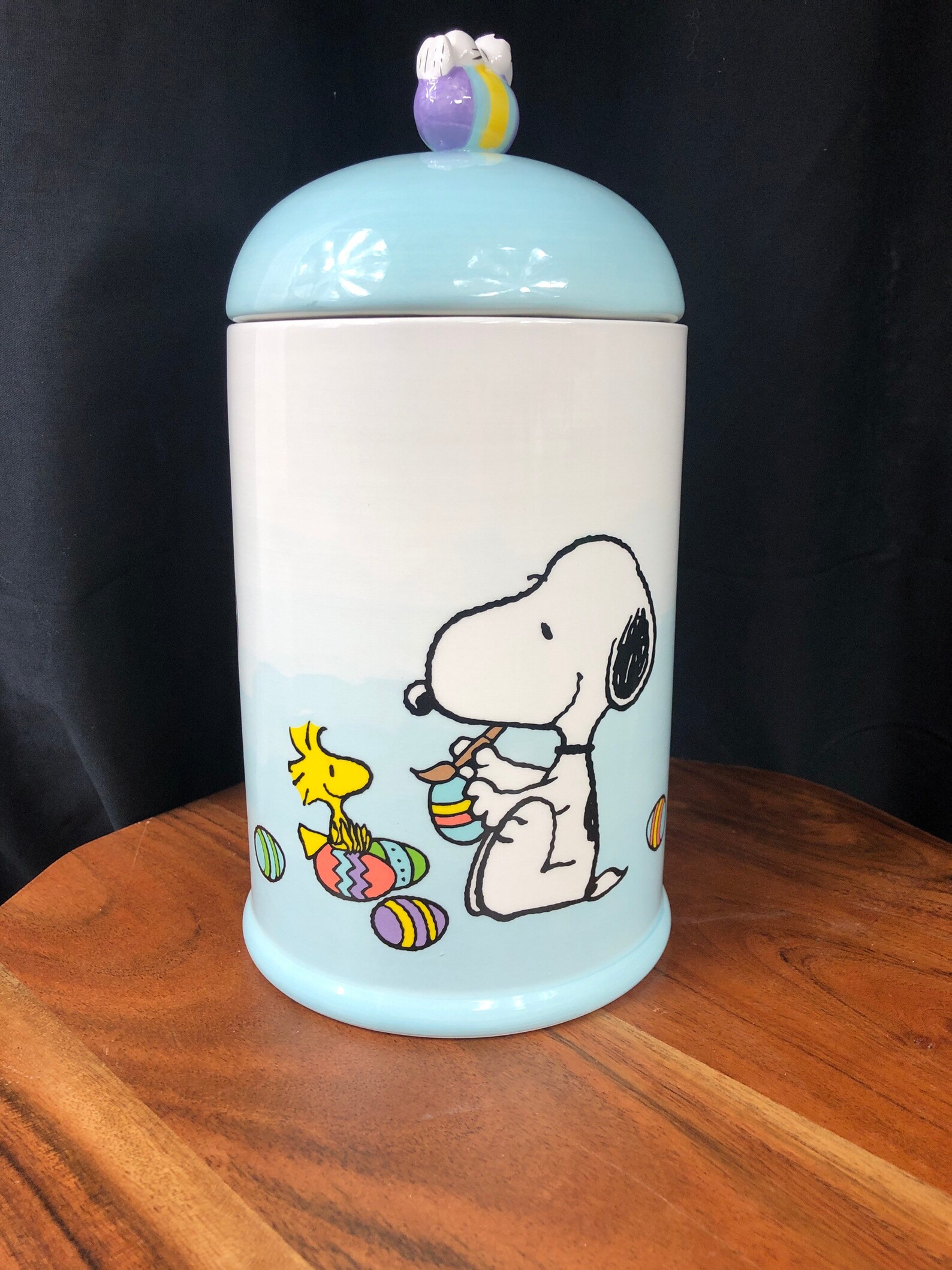 Peanuts Snoopy Easter cookie jar Etsy