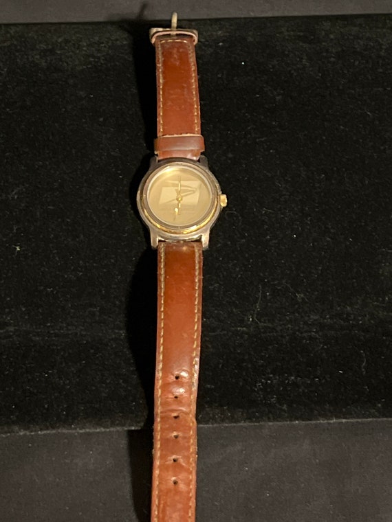 Vintage ladies gold USPS wrist watch by Sweda - image 1