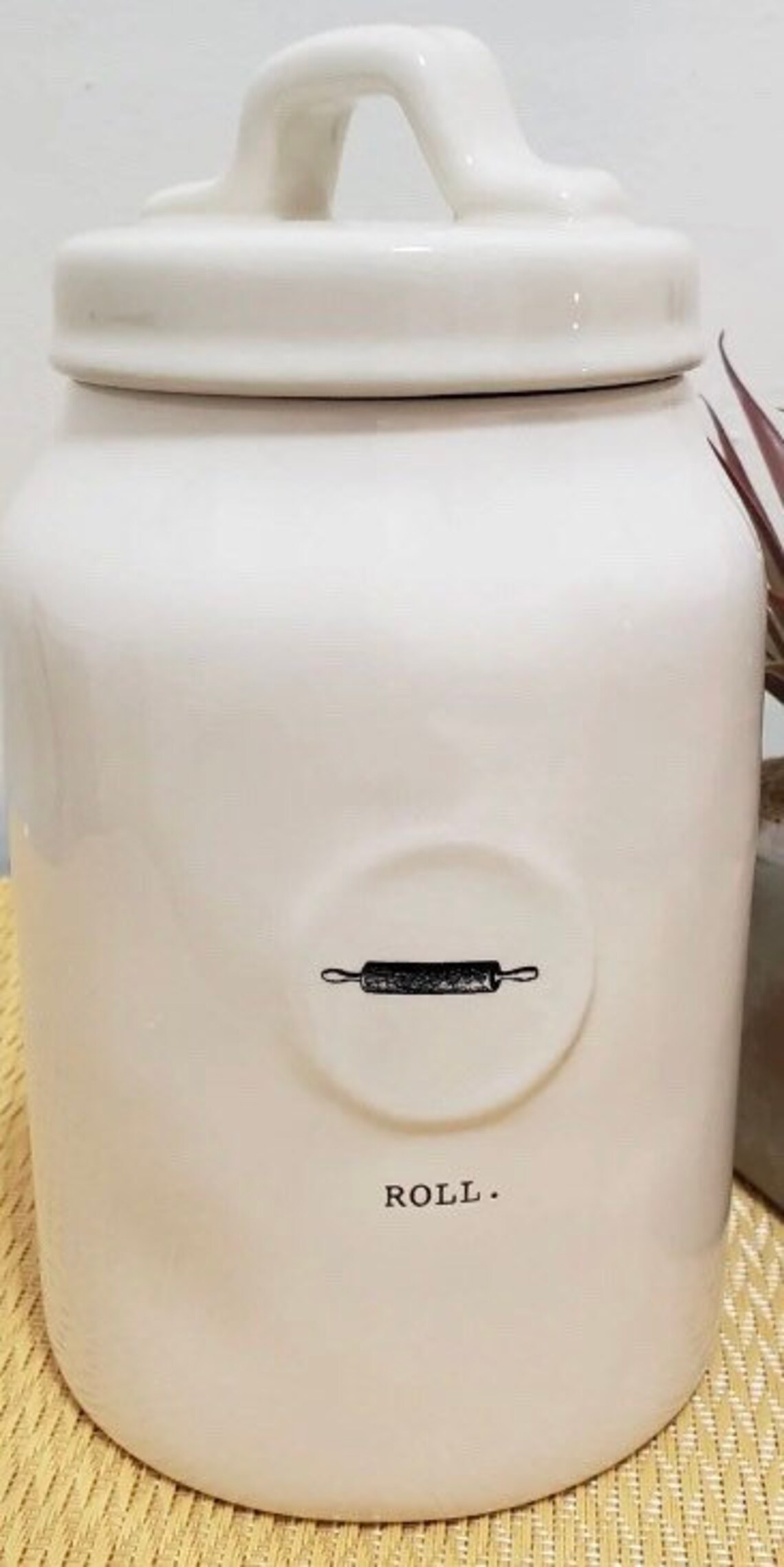 Rae Dunn Roll canister Etsy