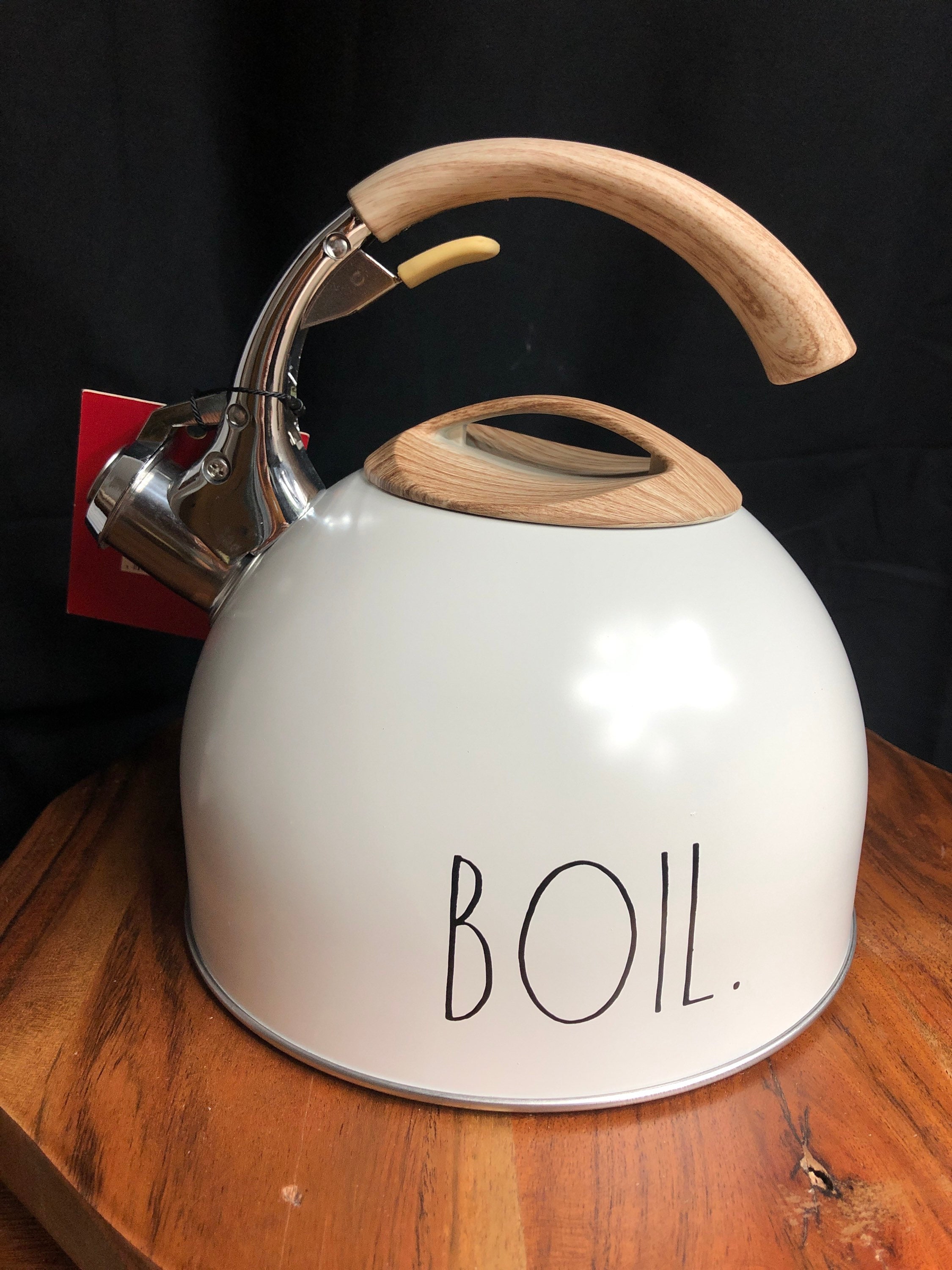 Rae Dunn neutral colored Boil. Metal teapot/kettle Etsy