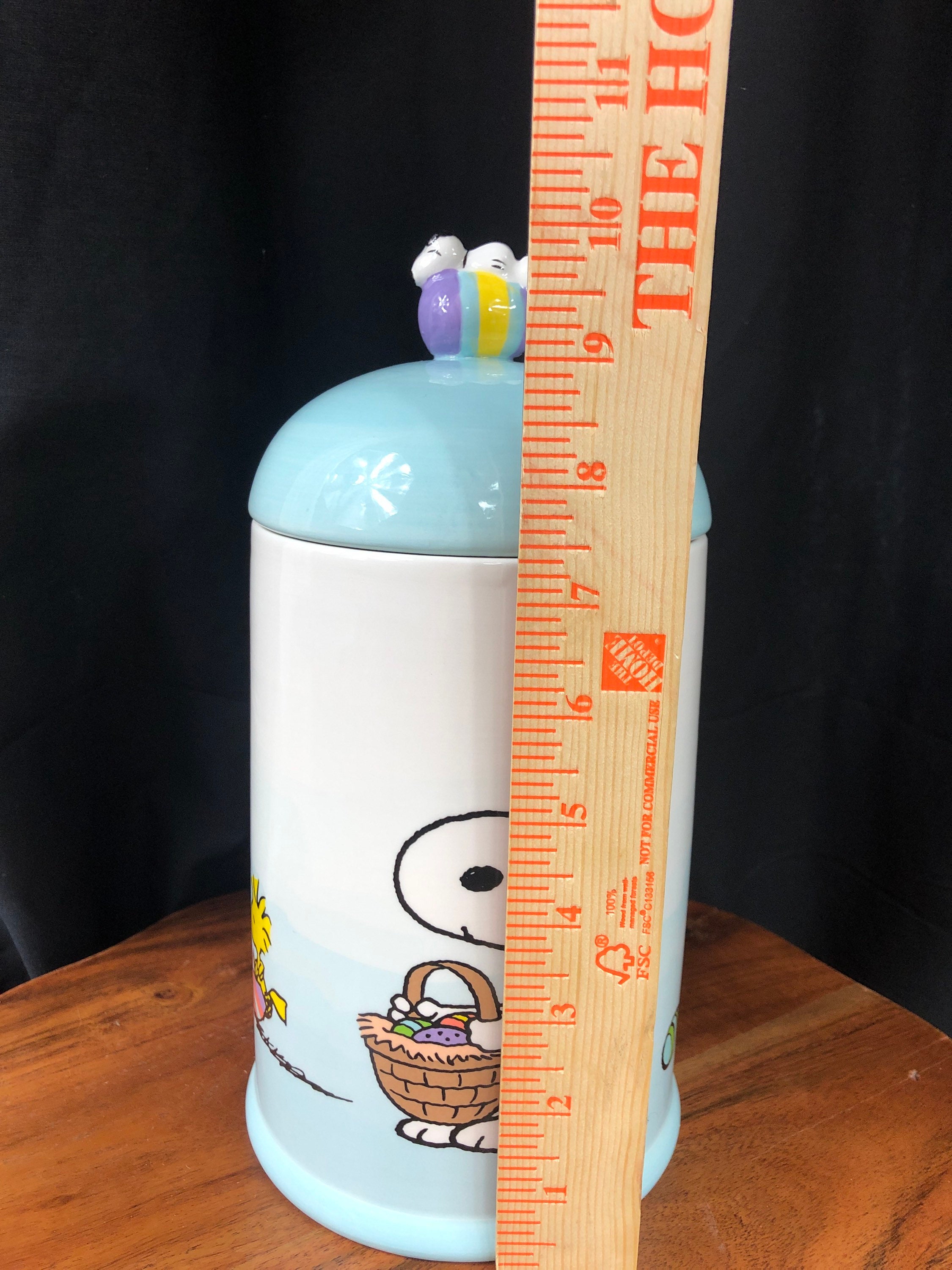 Peanuts Snoopy Easter cookie jar Etsy