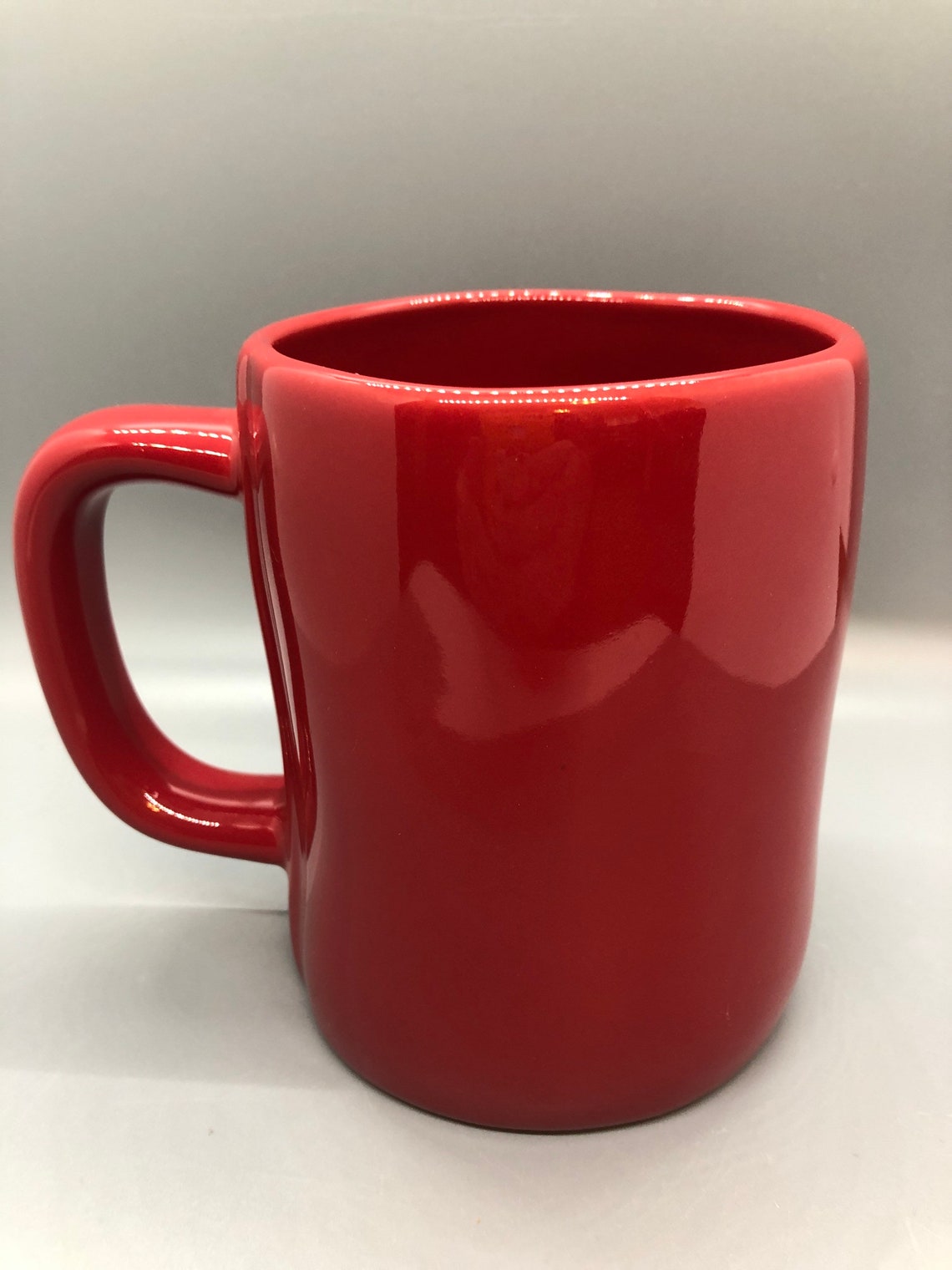 Rae Dunn red ceramic Cheer mug | Etsy