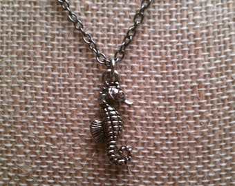 Seahorse Pendant Necklace or Choker -adjustable