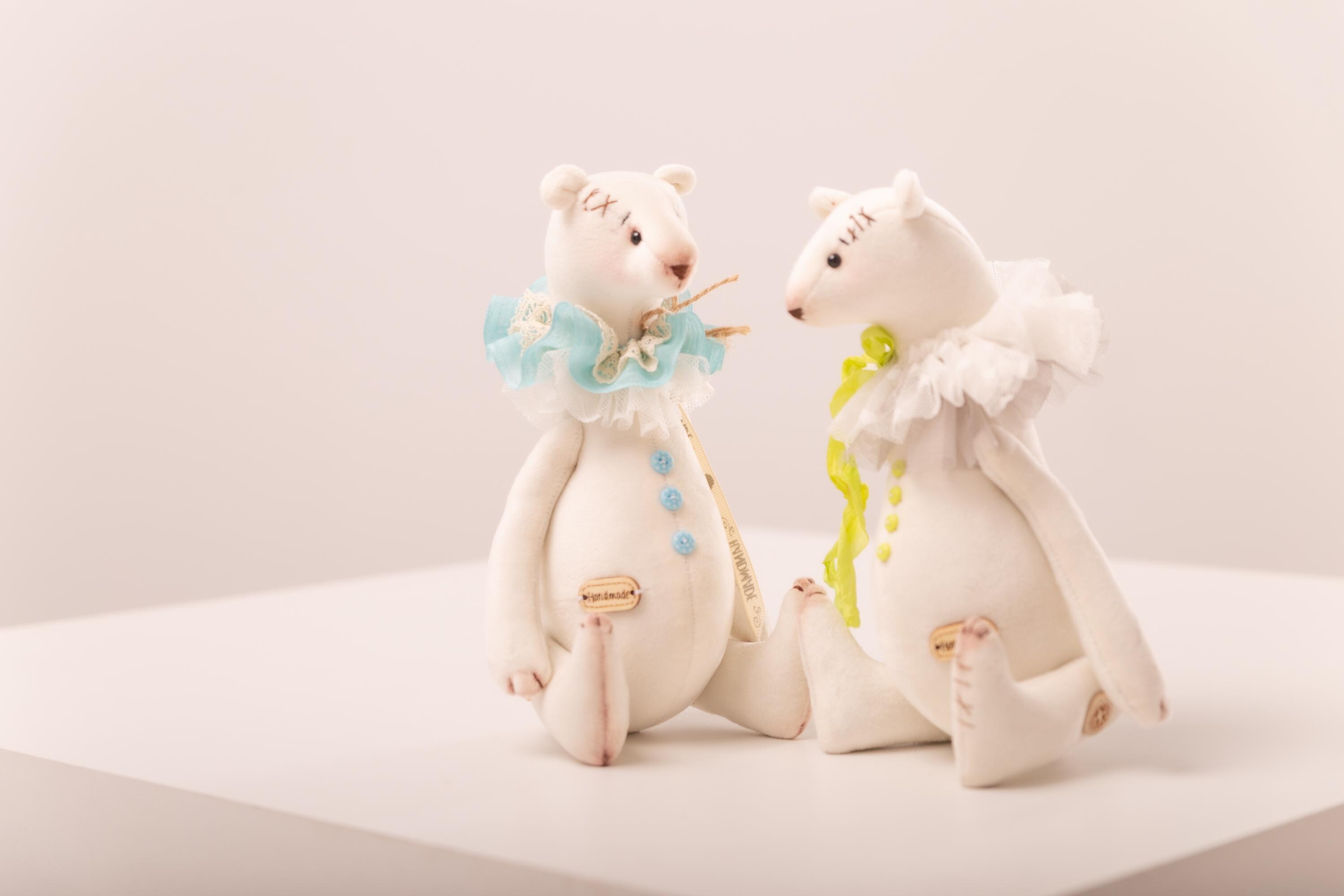 Polar Bear Sewing Pattern PDF Artist Teddy Bear Pattern DIY Plush Bear Tutorial Soft Toy Pattern Instant Download