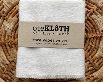 Reusable Organic Face Wipes