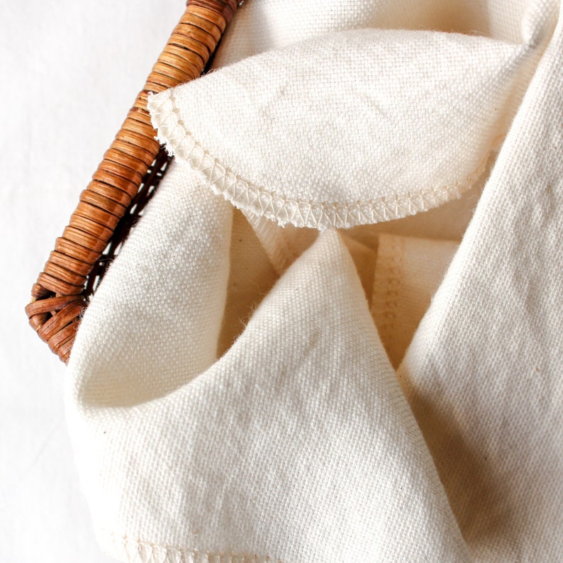 Organic Cotton Handkerchief, Eco-Friendly Gift for Him, Reusable, Zero-Waste, Made in USA image 2