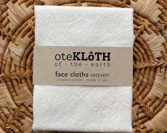 Organic Cotton Face Cloths Washcloth