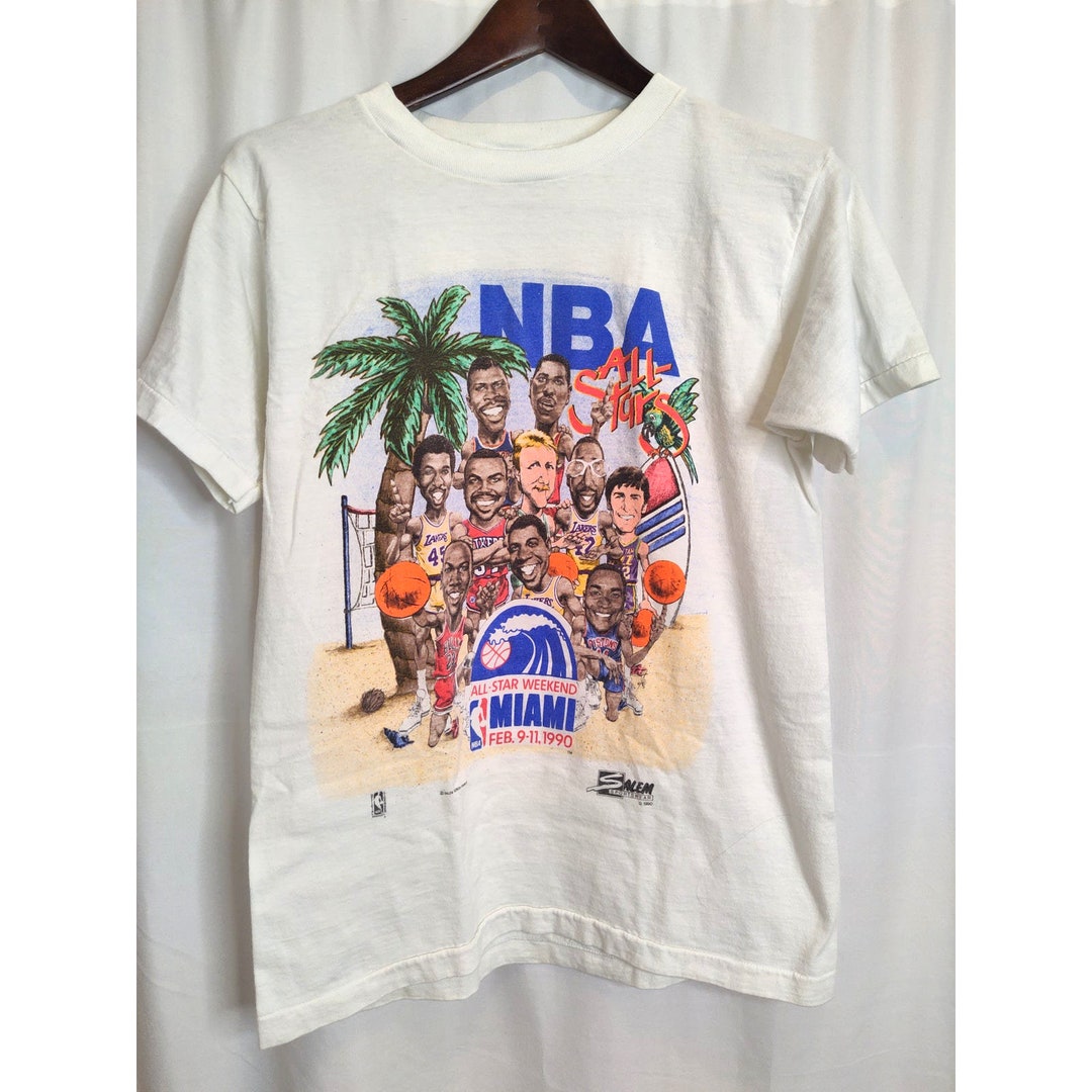 Vintage NBA All Star Weekend Miami 1990 Salem Sportswear - Etsy