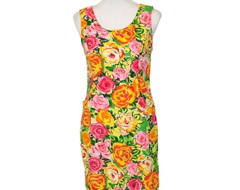 Vintage Jams World Floral Mini Dress Rosanna Print Sleeveless Pockets Juniors 7