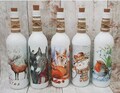 Christmas bottle light lamps/home decor/gift/deer/donkey/Robin/handmade