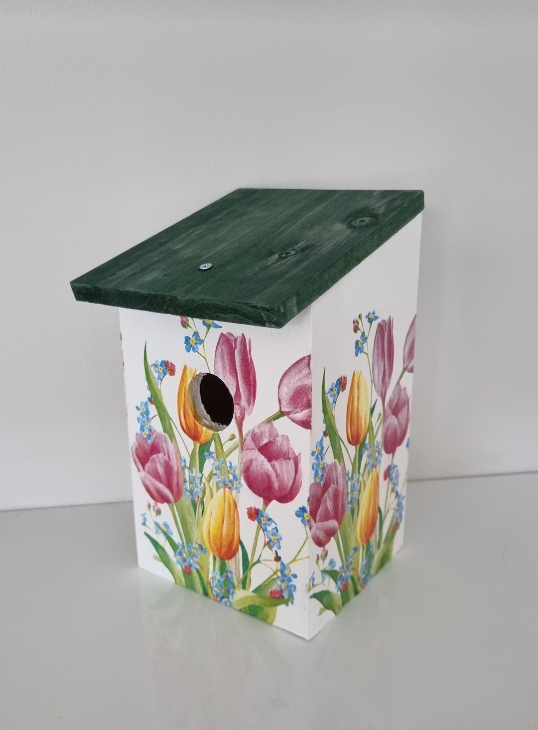 MORE DESIGNS Hand Decorated Bird Boxes/rabbit Flowers/hedgehog/stag - Etsy