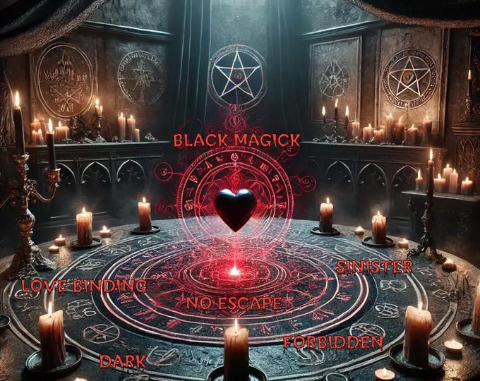 FORBIDDEN Dark SINISTER Black Magick Love BINDING Conjure - No Karmic Outfall!