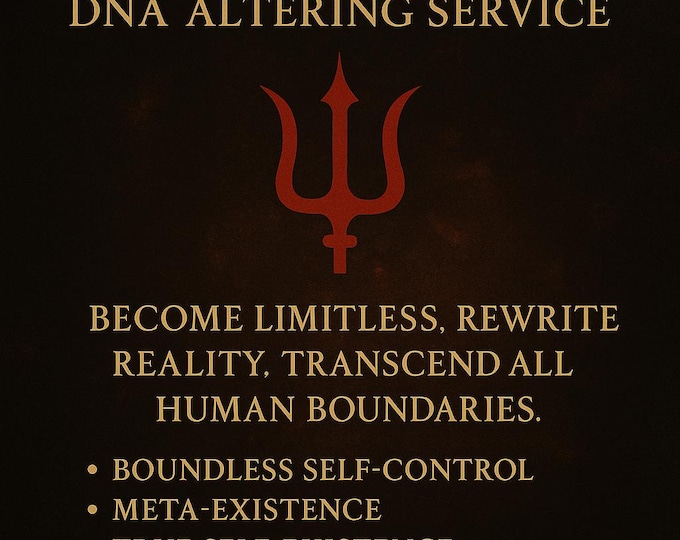 ABSOLUTE EXISTENCE DNA Altering Service...Become Limitless. Rewrite Reality. Transcend All Human Boundaries