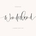 Wonderland Handwritten SVG Font, Calligraphy Font, Signature Font, Logo Font, Handwriting Font, Script Font, Wedding Font, Elegant, Feminine 