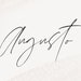 Augusto Signature Font, Calligraphy Font, Handwritten Font, Logo Font, Handwriting Font, Script Font, Wedding Font, Elegant, Feminine