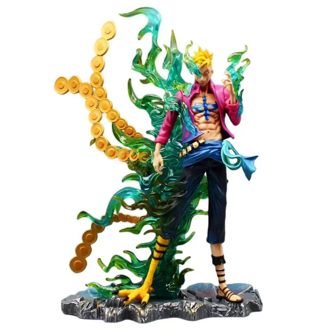 Marco The Phoenix Anime Figure, One Piece Figurines White Beard Pirates 33cm/13in