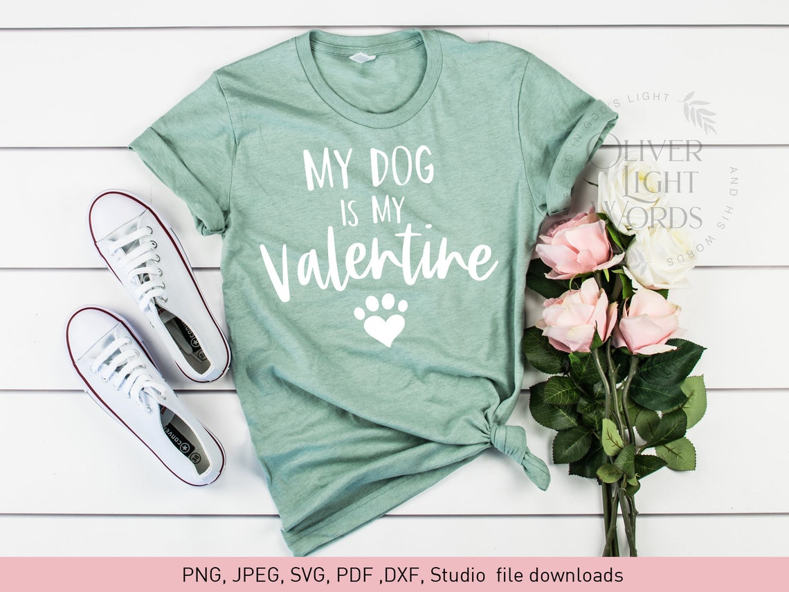 My Dog Is My Valentine svg Valentine svg Valentines svg | Etsy