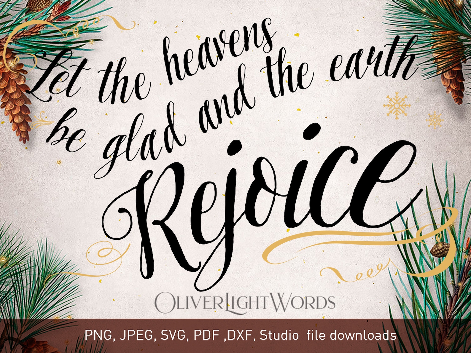 Christmas Svg. Rejoice Svg. Rejoice Sign. Christmas Svg Cut Etsy