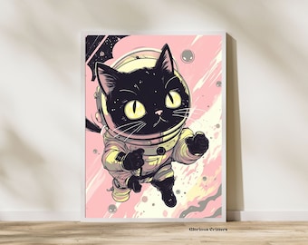 Cosmic Explorer: Space Cat Astronaut - the Art Chick - Digital Art, Humor &  Satire, Animals - ArtPal