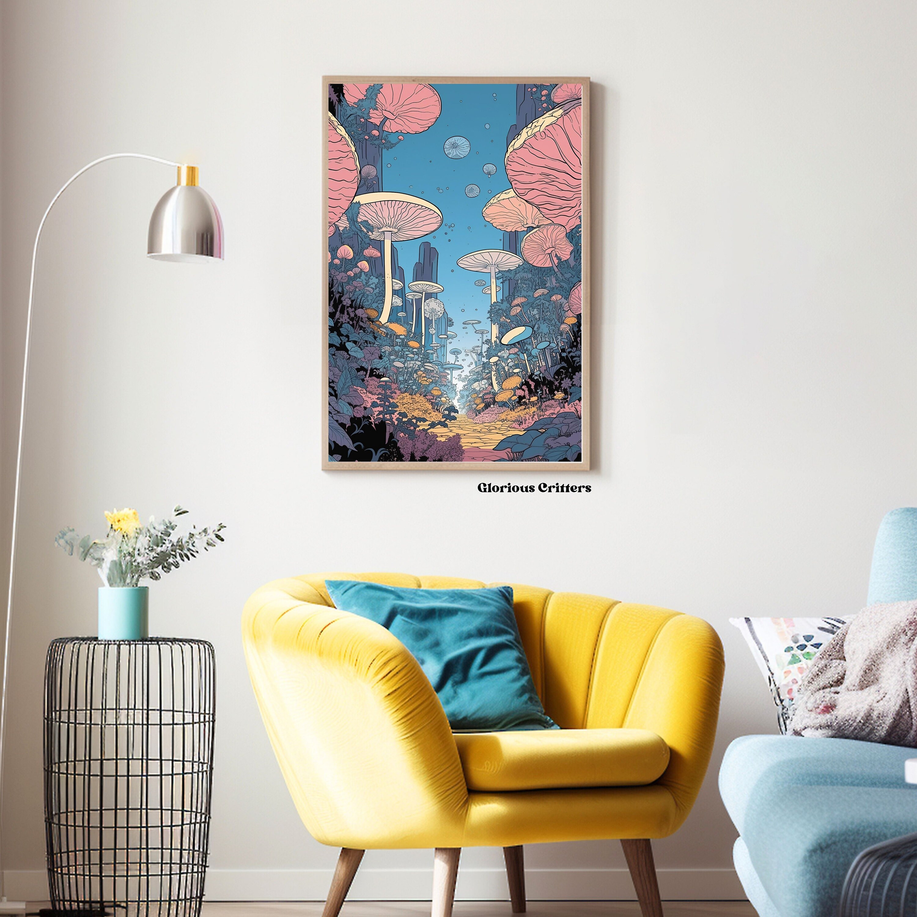 Play Time Trippy Poster Surreal Collage Pink Artwork Psychedelic Art ...