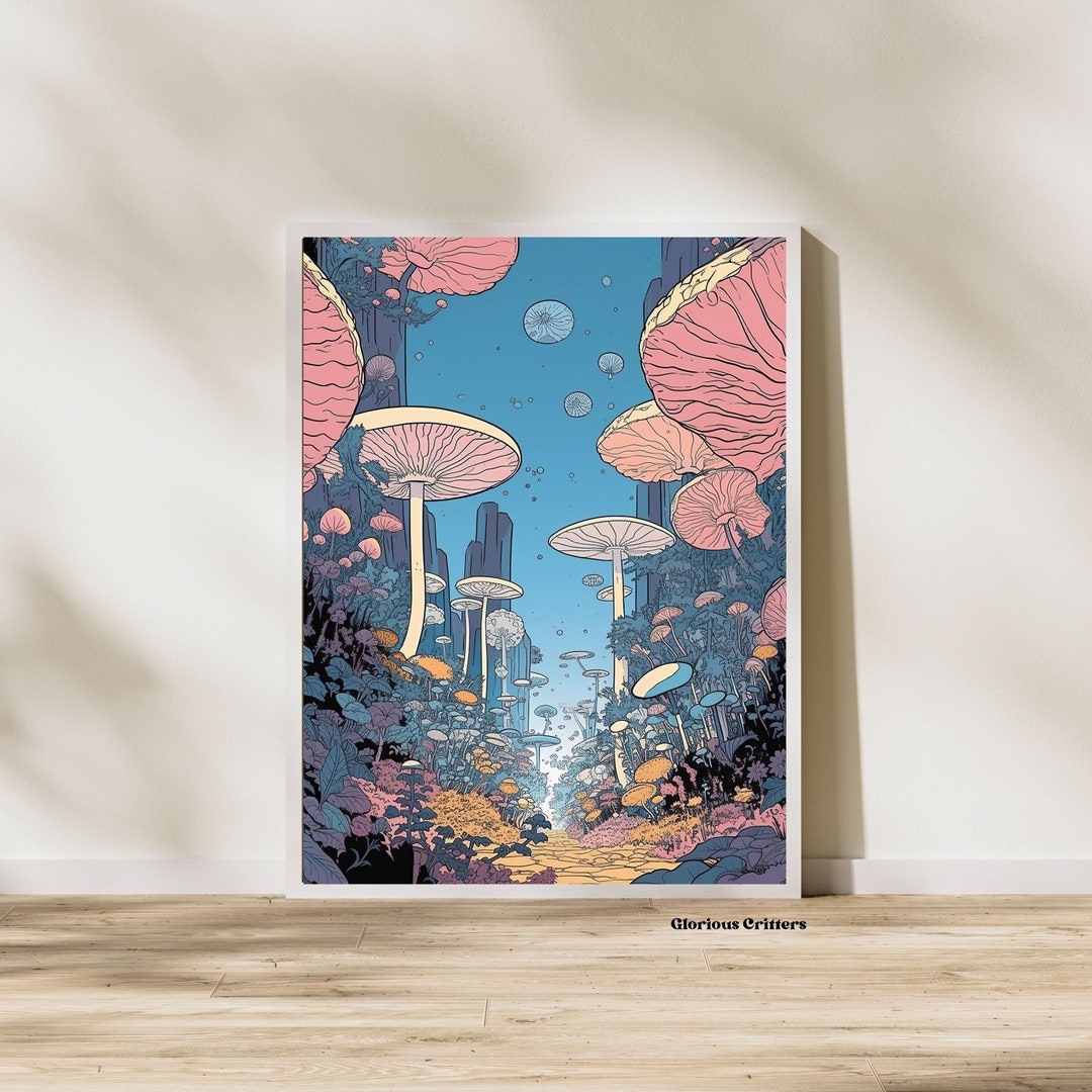 Play Time Trippy Poster Surreal Collage Pink Artwork Psychedelic Art ...