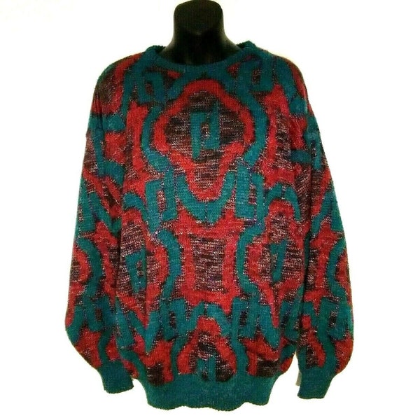 Vintage 90s Premium Bugatchi Uomo Sweater Turquois