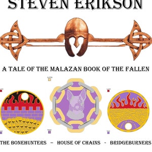 Malazan Book of the Fallen Pathtag Samlarmyntset: Benjägarna, Kedjornas Hus, Brobrännare