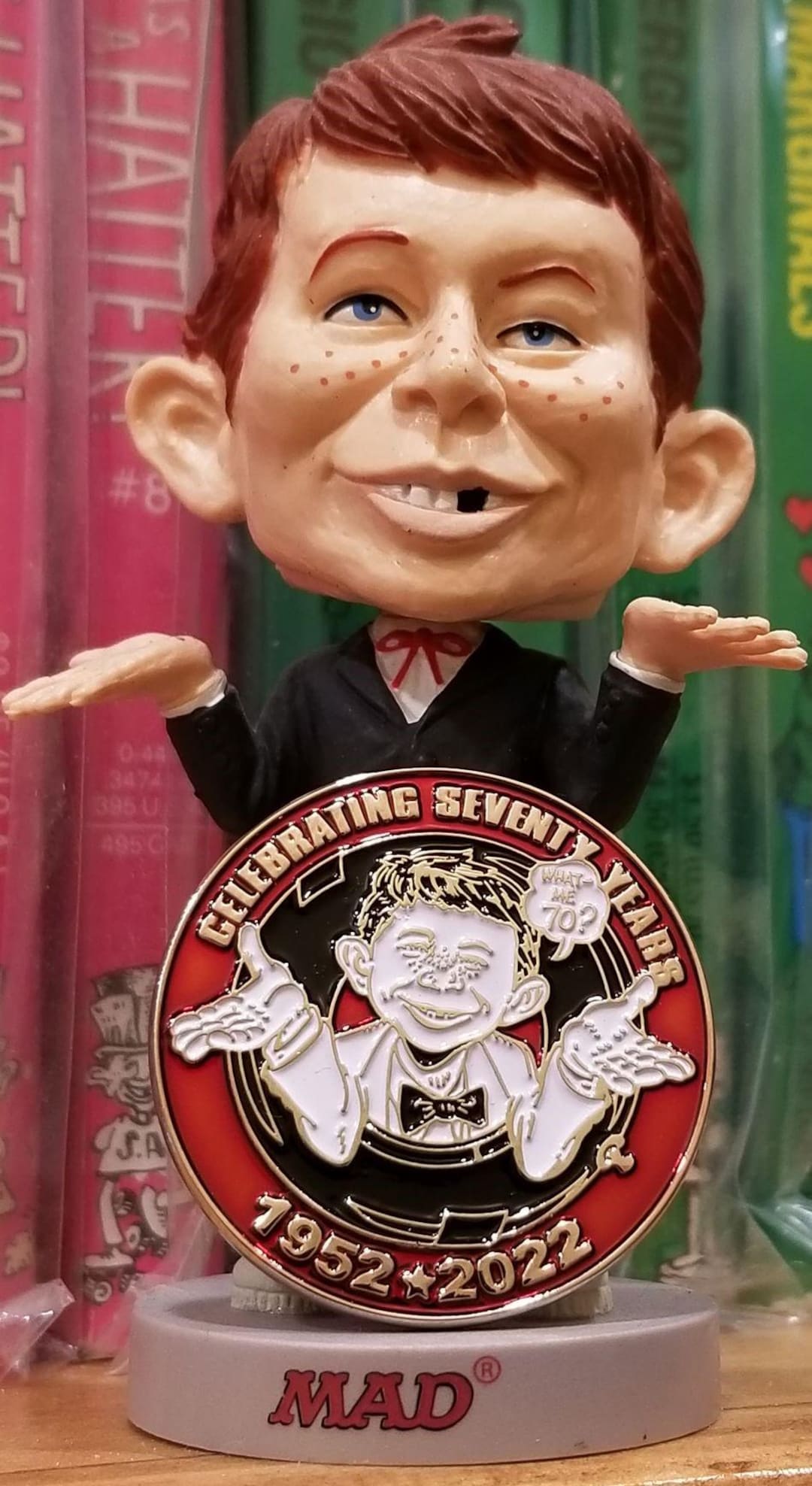 MAD Magazine Alfred E. Neuman 70th Anniversary Collectible Coin - Etsy