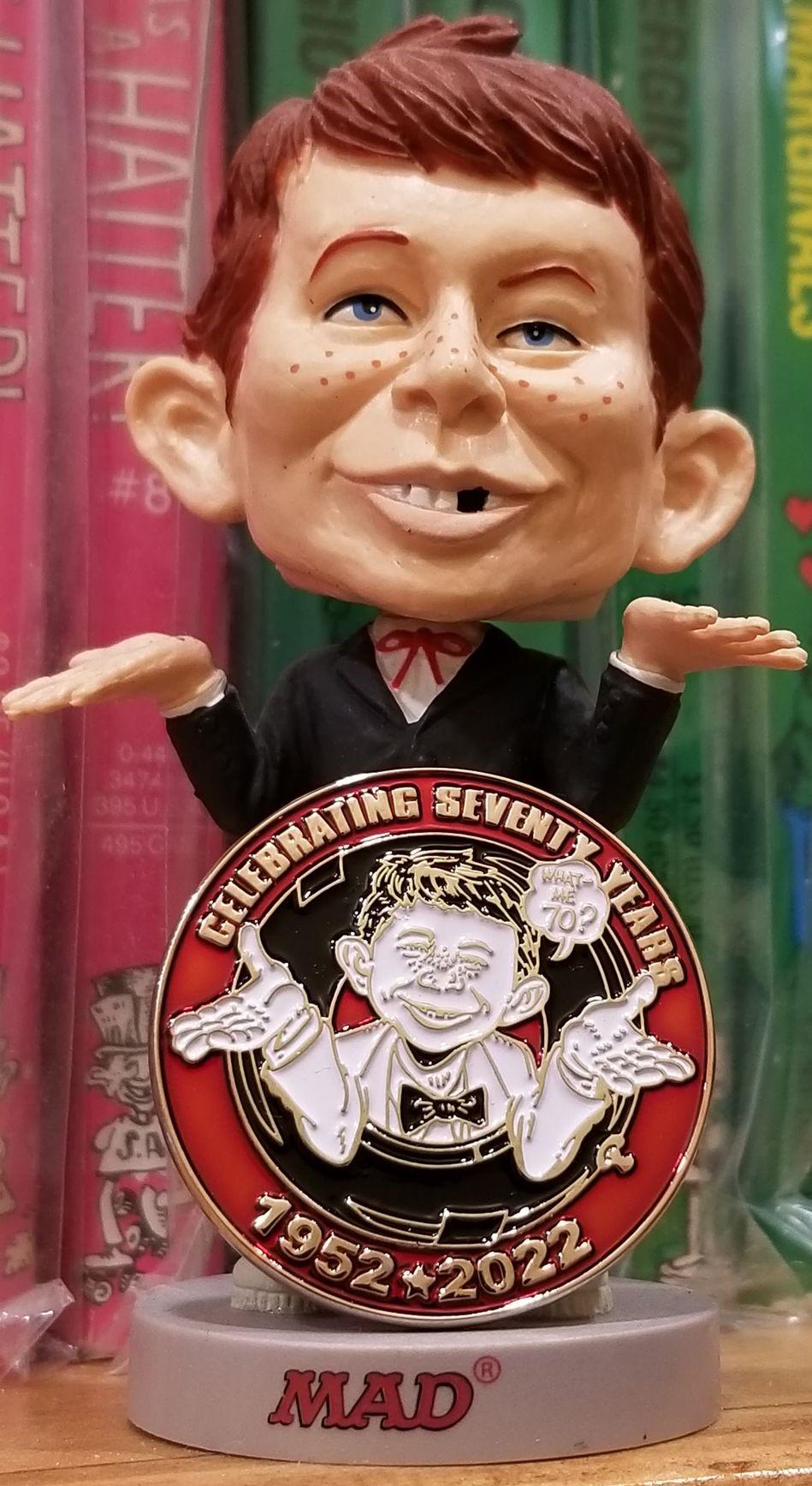 MAD Magazine Alfred E. Neuman 70th Anniversary Collectible Coin - Etsy