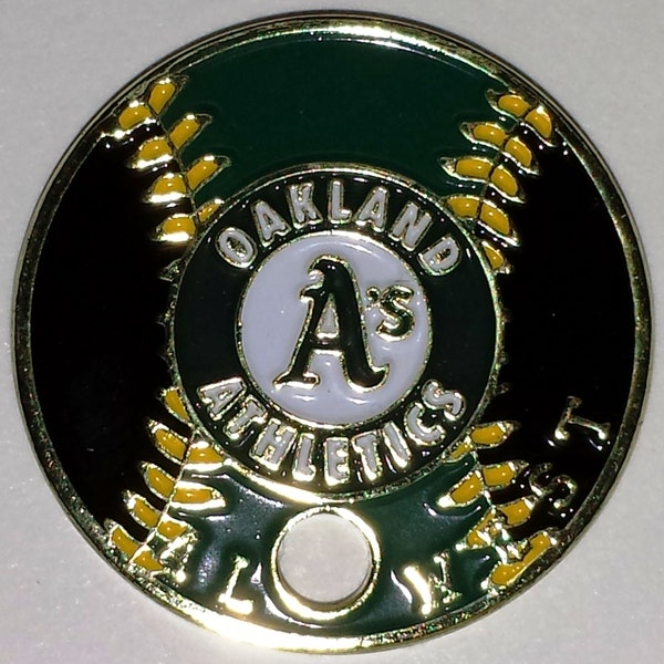 last Year in Oakland A's Athletics Pathtag Coin MLB Series Major League Baseball 30 Clubs of the MLB Only 100 Complete Sets Made!